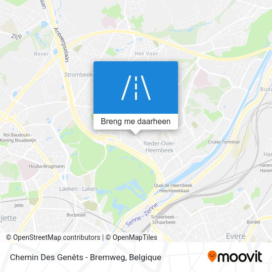 Chemin Des Genêts - Bremweg kaart