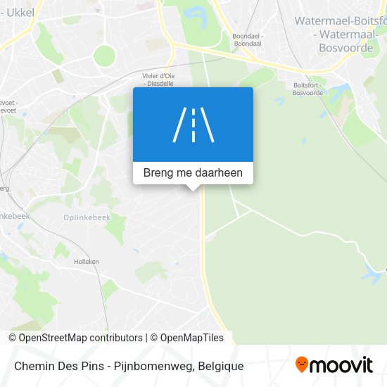 Chemin Des Pins - Pijnbomenweg kaart