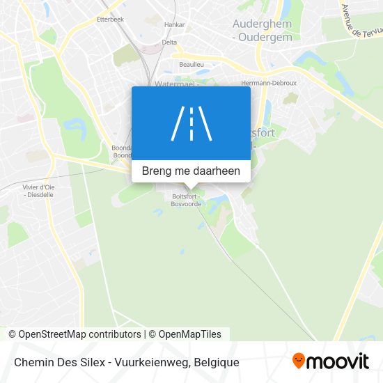 Chemin Des Silex - Vuurkeienweg kaart