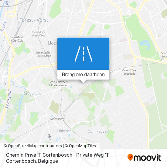 Chemin Privé 'T Cortenbosch - Private Weg 'T Cortenbosch kaart