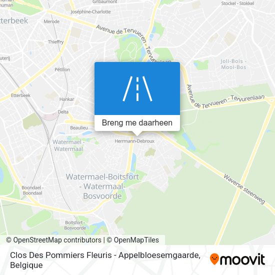 Clos Des Pommiers Fleuris - Appelbloesemgaarde kaart