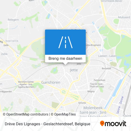 Drève Des Lignages - Geslachtendreef kaart