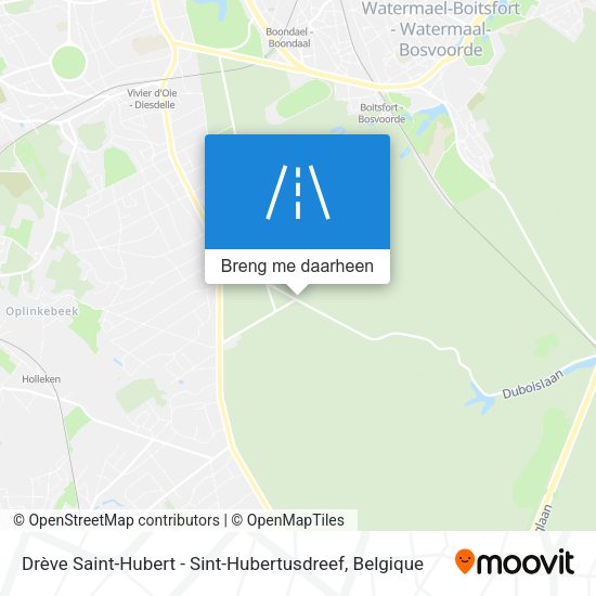 Drève Saint-Hubert - Sint-Hubertusdreef kaart