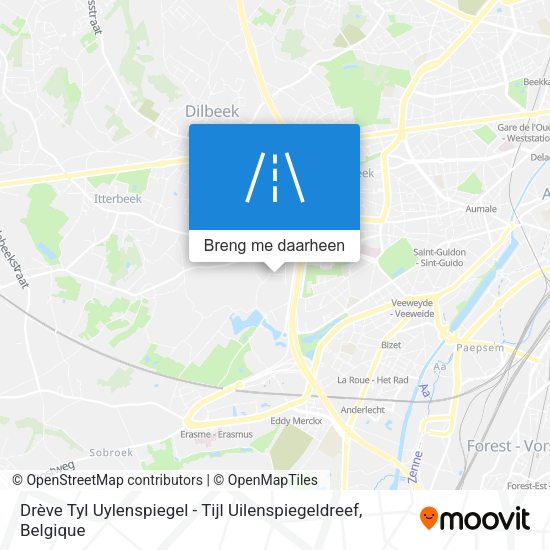 Drève Tyl Uylenspiegel - Tijl Uilenspiegeldreef kaart