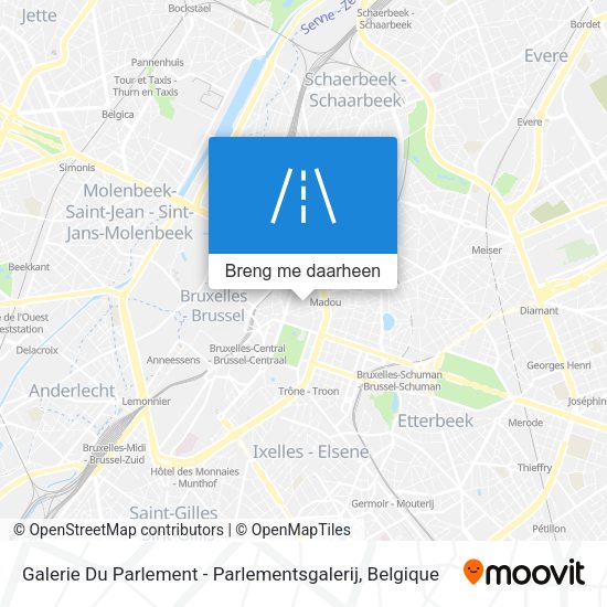 Galerie Du Parlement - Parlementsgalerij kaart