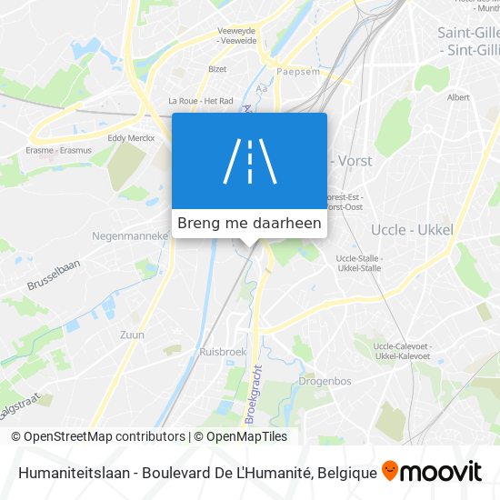 Humaniteitslaan - Boulevard De L'Humanité kaart