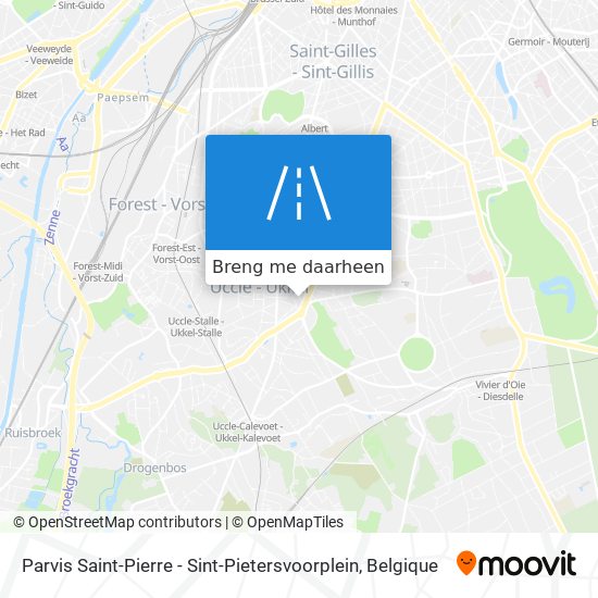 Parvis Saint-Pierre - Sint-Pietersvoorplein kaart
