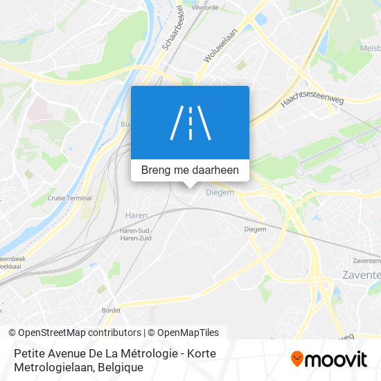 Petite Avenue De La Métrologie - Korte Metrologielaan kaart