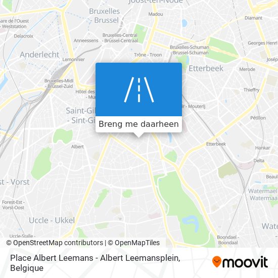 Place Albert Leemans - Albert Leemansplein kaart