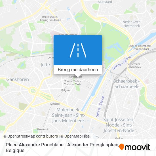 Place Alexandre Pouchkine - Alexander Poesjkinplein kaart