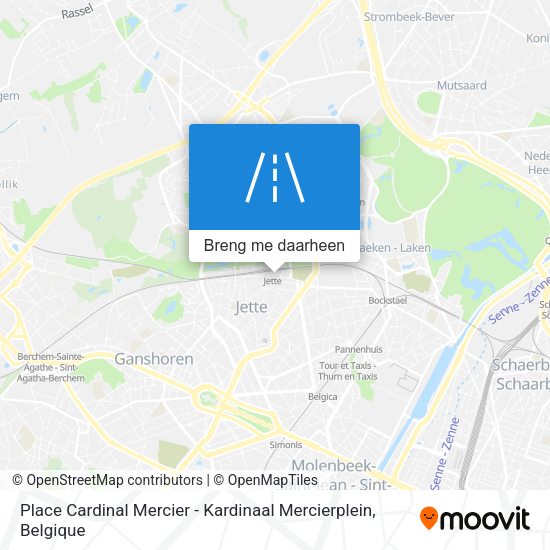 Place Cardinal Mercier - Kardinaal Mercierplein kaart