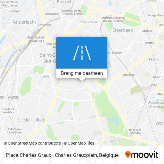 Place Charles Graux - Charles Grauxplein kaart