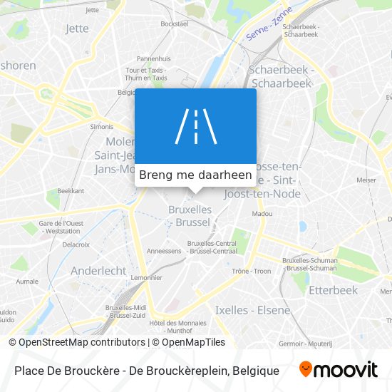 Place De Brouckère - De Brouckèreplein kaart