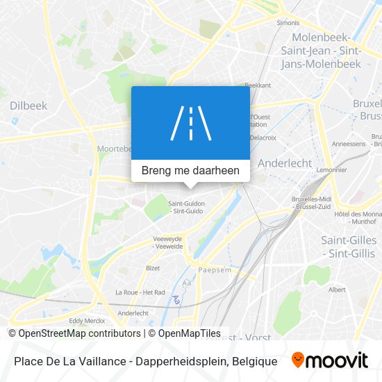 Place De La Vaillance - Dapperheidsplein kaart
