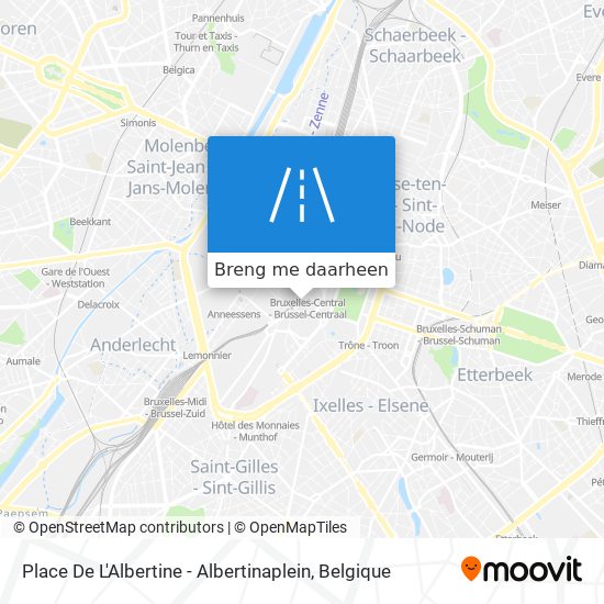 Place De L'Albertine - Albertinaplein kaart