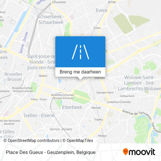 Place Des Gueux - Geuzenplein kaart