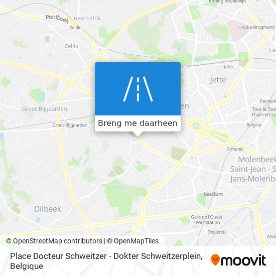 Place Docteur Schweitzer - Dokter Schweitzerplein kaart