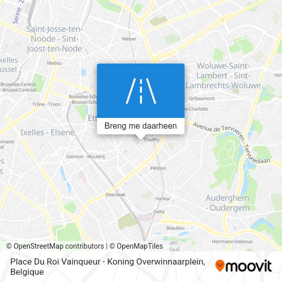 Place Du Roi Vainqueur - Koning Overwinnaarplein kaart