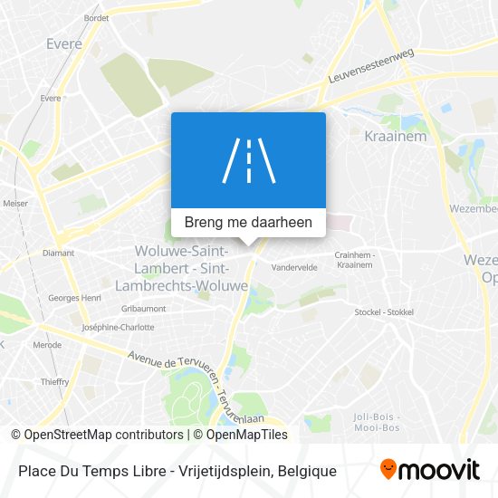 Place Du Temps Libre - Vrijetijdsplein kaart