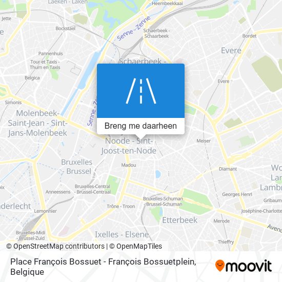 Place François Bossuet - François Bossuetplein kaart