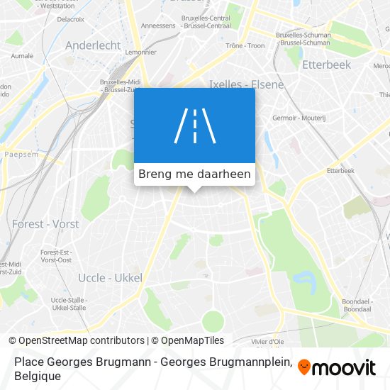 Place Georges Brugmann - Georges Brugmannplein kaart