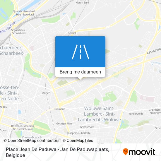 Place Jean De Paduwa - Jan De Paduwaplaats kaart
