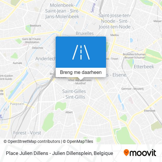 Place Julien Dillens - Julien Dillensplein kaart