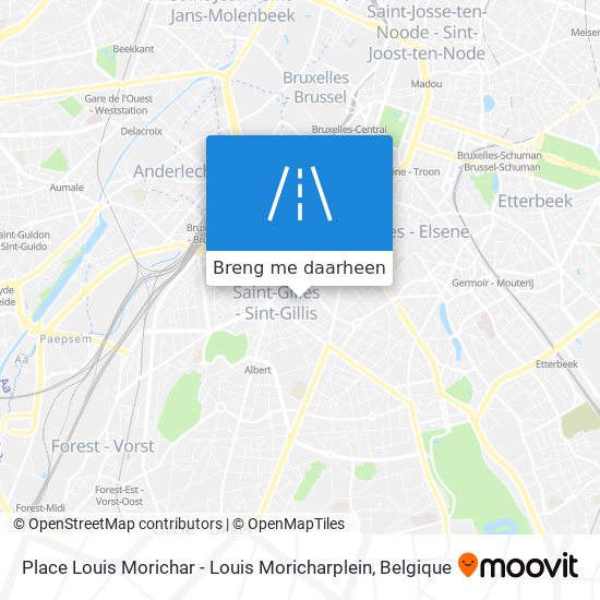 Place Louis Morichar - Louis Moricharplein kaart