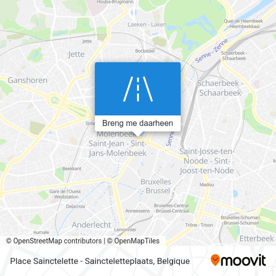 Place Sainctelette - Saincteletteplaats kaart