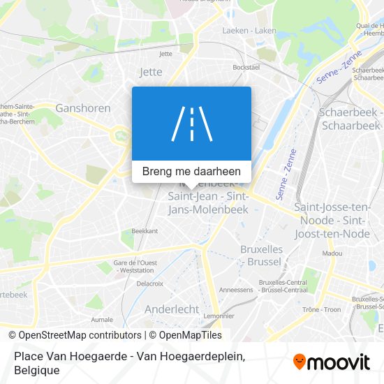 Place Van Hoegaerde - Van Hoegaerdeplein kaart
