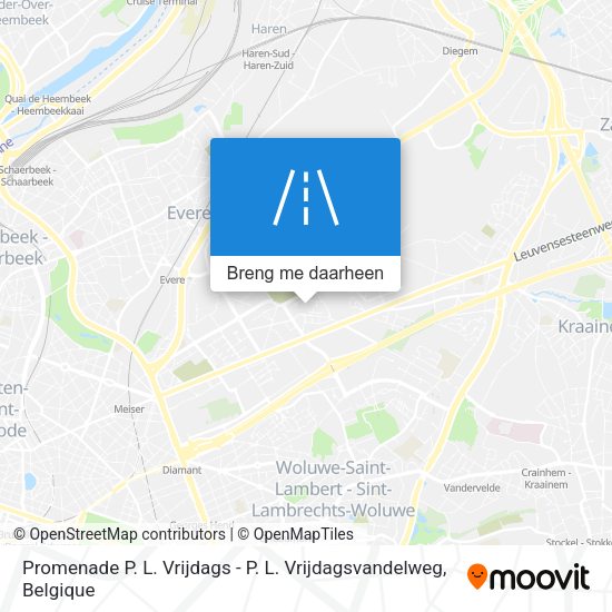 Promenade P. L. Vrijdags - P. L. Vrijdagsvandelweg kaart
