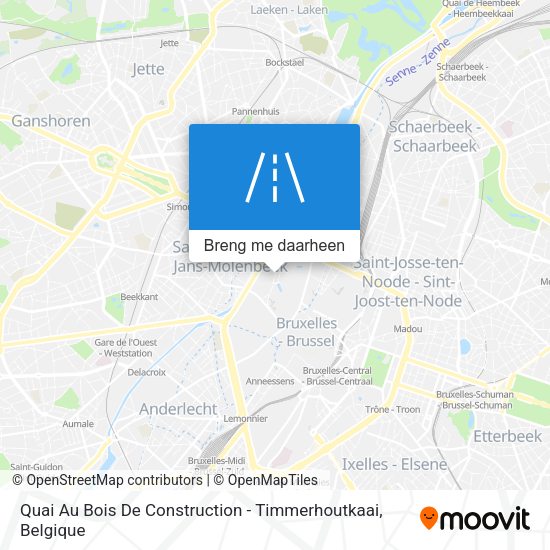 Quai Au Bois De Construction - Timmerhoutkaai kaart