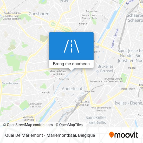 Quai De Mariemont - Mariemontkaai kaart