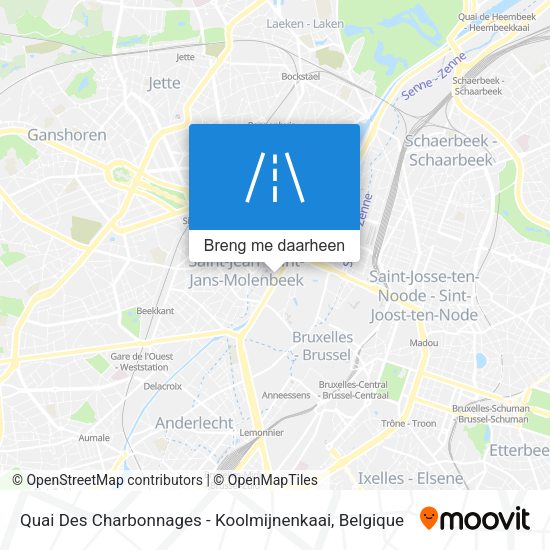 Quai Des Charbonnages - Koolmijnenkaai kaart