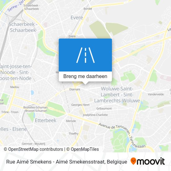 Rue Aimé Smekens - Aimé Smekensstraat kaart