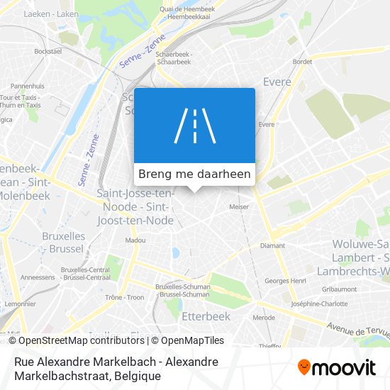 Rue Alexandre Markelbach - Alexandre Markelbachstraat kaart
