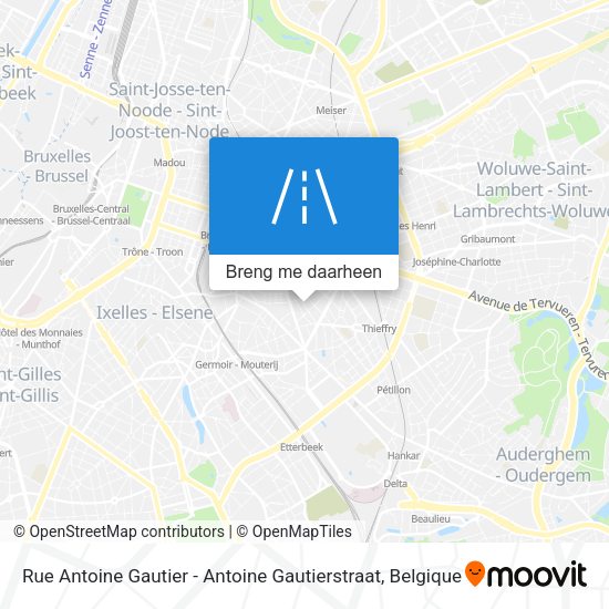 Rue Antoine Gautier - Antoine Gautierstraat kaart