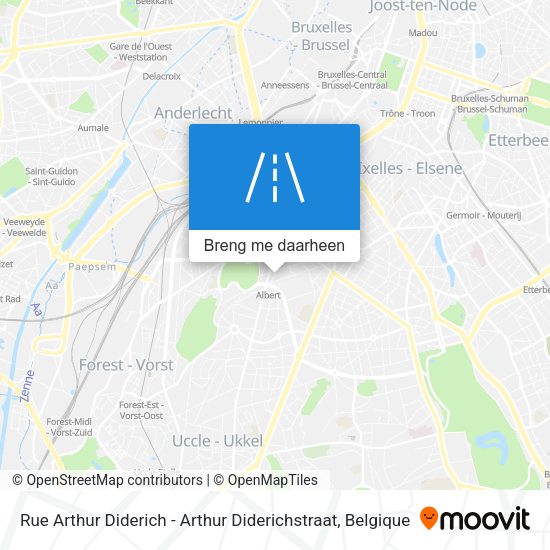Rue Arthur Diderich - Arthur Diderichstraat kaart