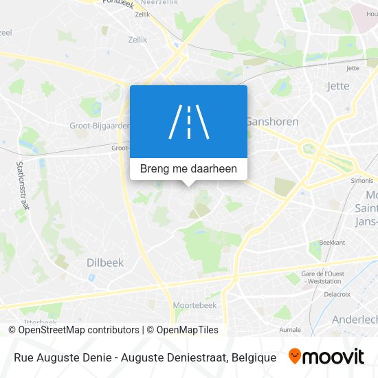 Rue Auguste Denie - Auguste Deniestraat kaart