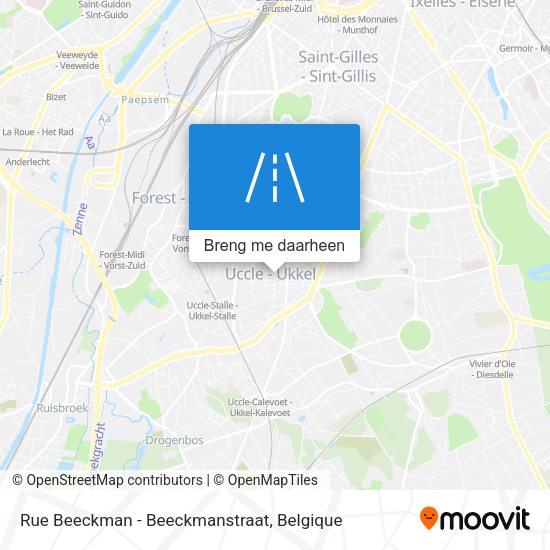 Rue Beeckman - Beeckmanstraat kaart