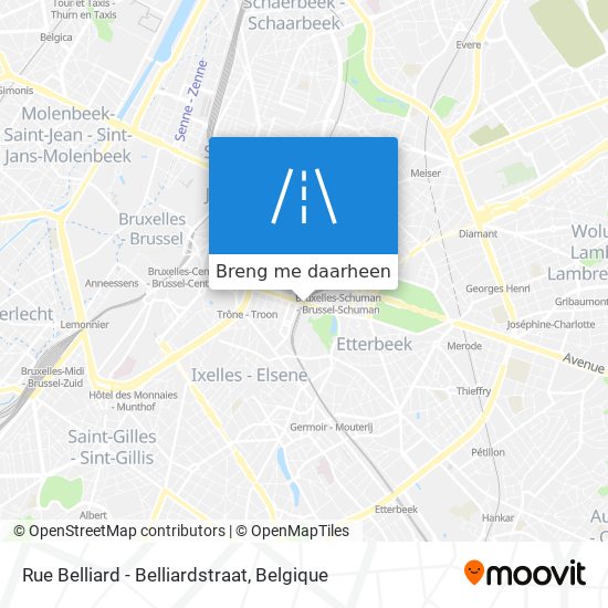 Rue Belliard - Belliardstraat kaart