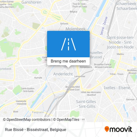 Rue Bissé - Bisséstraat kaart