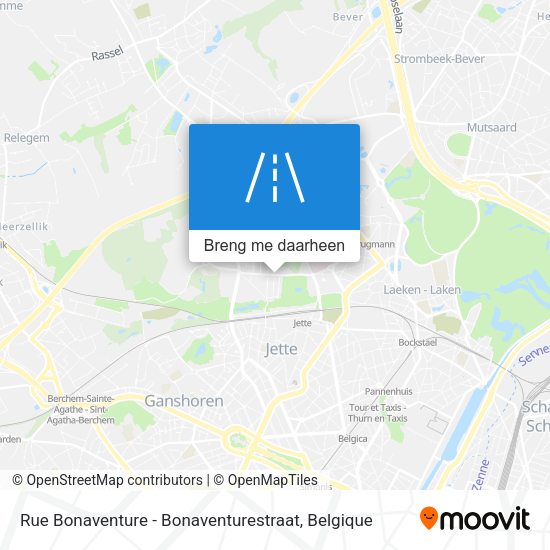 Rue Bonaventure - Bonaventurestraat kaart