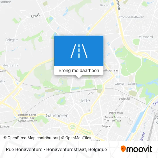 Rue Bonaventure - Bonaventurestraat kaart