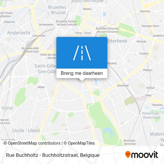 Rue Buchholtz - Buchholtzstraat kaart