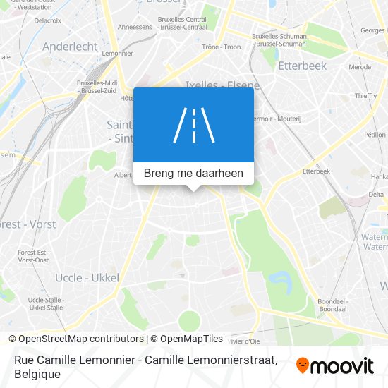 Rue Camille Lemonnier - Camille Lemonnierstraat kaart