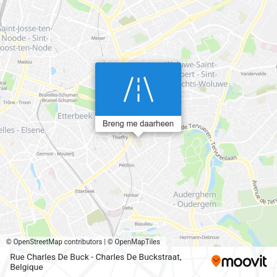Rue Charles De Buck - Charles De Buckstraat kaart