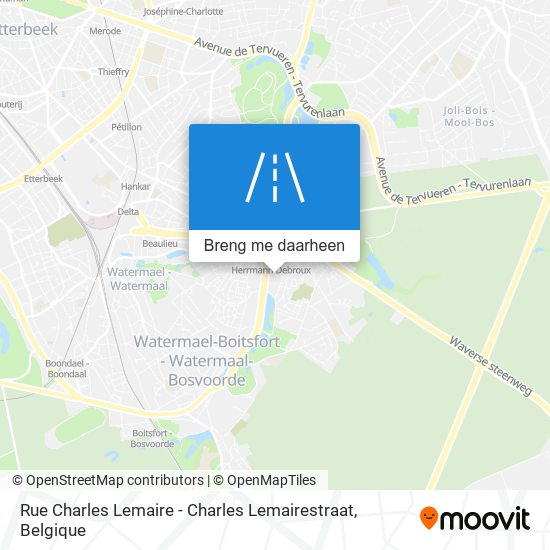 Rue Charles Lemaire - Charles Lemairestraat kaart
