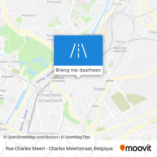 Rue Charles Meert - Charles Meertstraat kaart