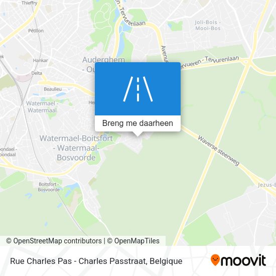 Rue Charles Pas - Charles Passtraat kaart